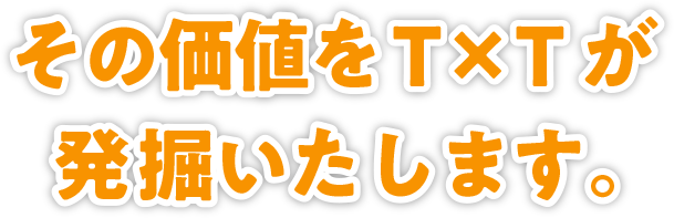 その価格をTxTが発掘いたします。